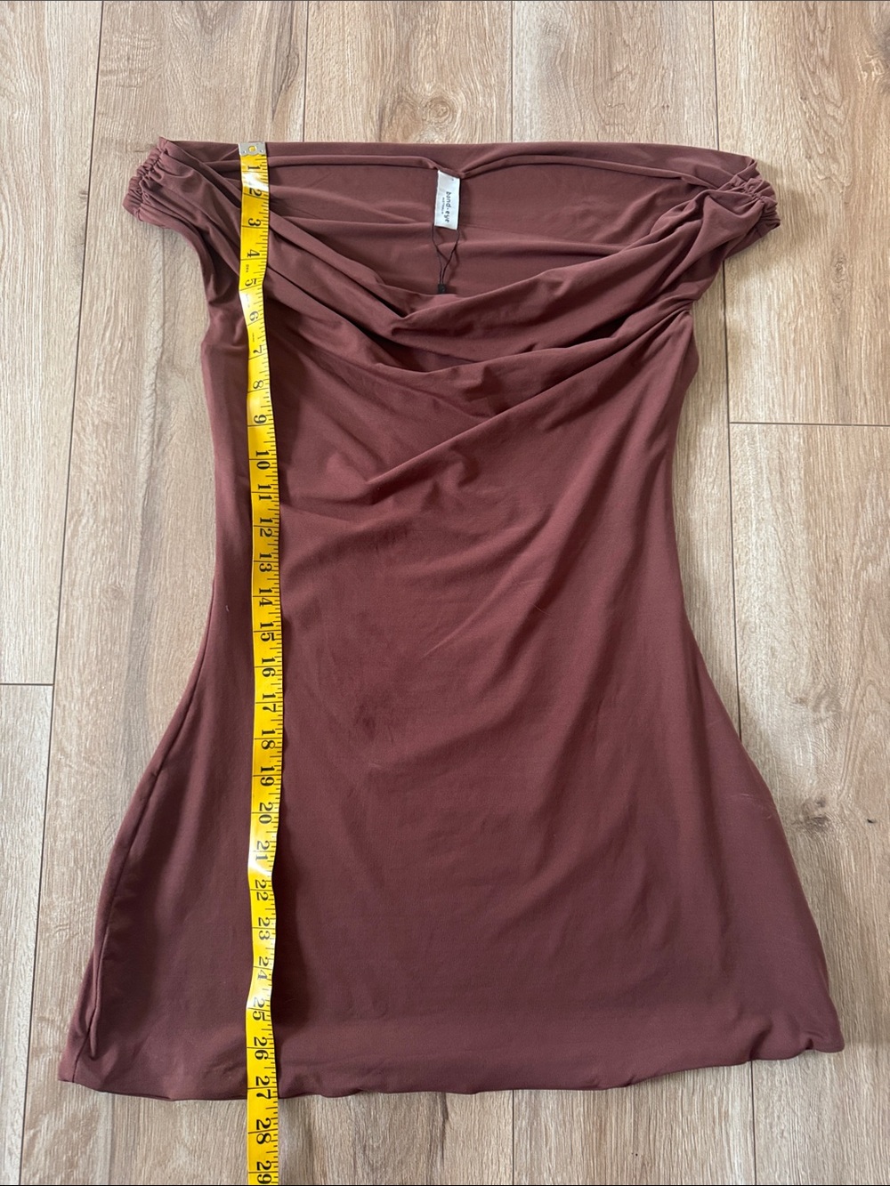 NWT. Bond-eye Seimwear Brand Sleeveless Nixi Mini Dress in Arabica Brown M/L - Picture 8 of 13